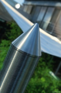 Caravita Sonnensegel weiß Detail